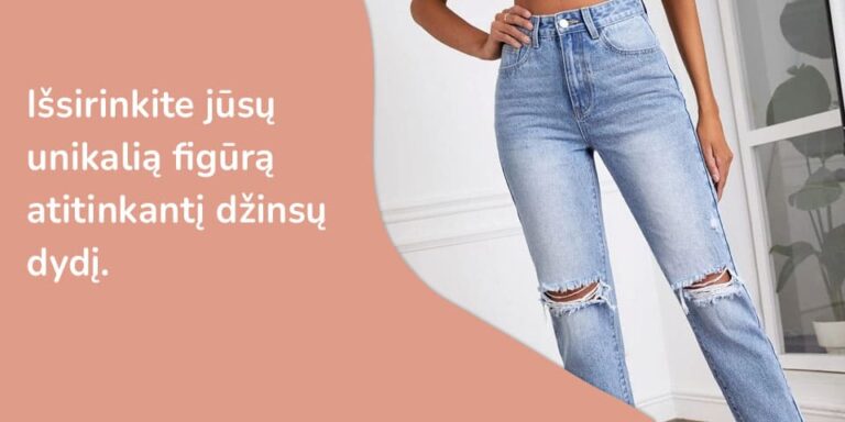 Moteriškų džinsų dydžiai